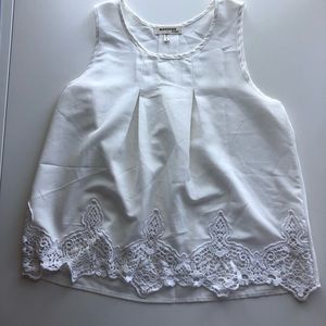 Lace trim blouse